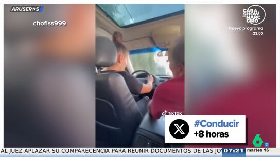 Un padre intenta ense&ntilde;ar a su hija a conducir y se hace viral por perder los nervios: "&iexcl;Tiene la calle 10 metros y te vas al bordillo!"