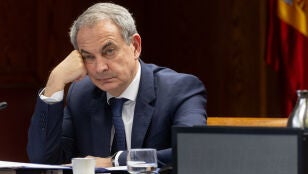 Jos&eacute; Luis Rodr&iacute;guez Zapatero, durante la comisi&oacute;n por el 'caso Koldo' en el Senado, en marzo de 2026