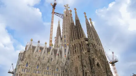 Imagen de archivo. Vista de la Sagrada Familia Imagen de archivo. Vista de la Sagrada Familia