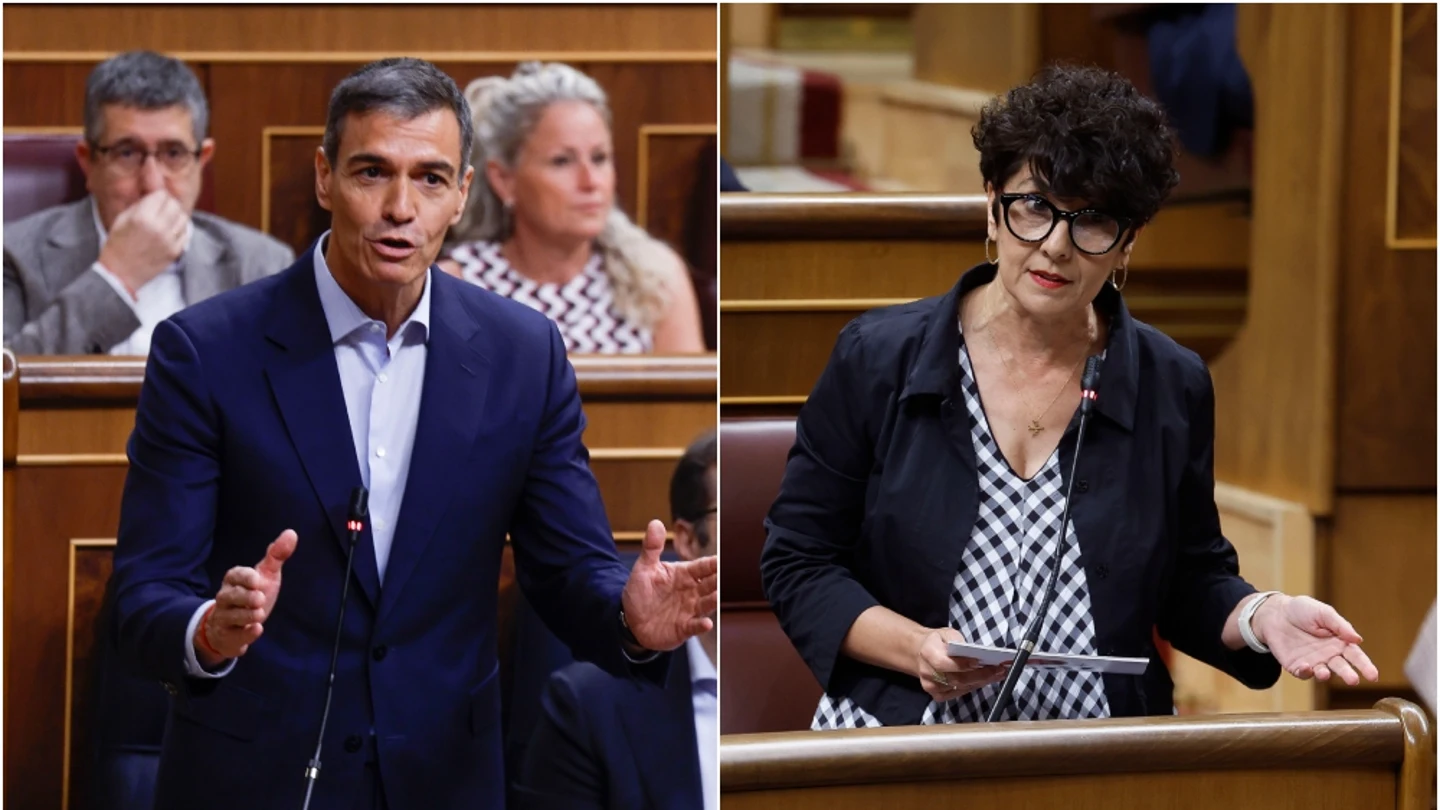 El presidente del Gobierno, Pedro Sánchez, y la diputada del PNV Maribel Vaquero El presidente del Gobierno, Pedro Sánchez, y la diputada del PNV Maribel Vaquero