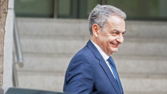 El expresidente del Gobierno Jos&eacute; Luis Rodr&iacute;guez Zapatero, a su llegada a la Audiencia Nacional en Madrid (Espa&ntilde;a)
