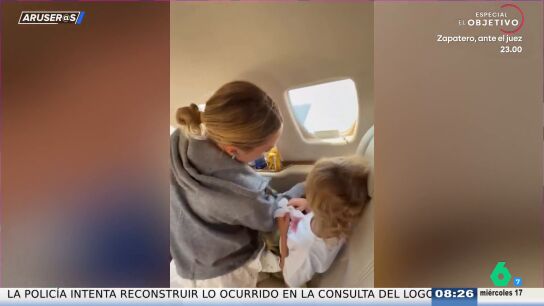 Alice Campello, "al borde del infarto" al ver que su hija ha pintado las paredes de su jet privado