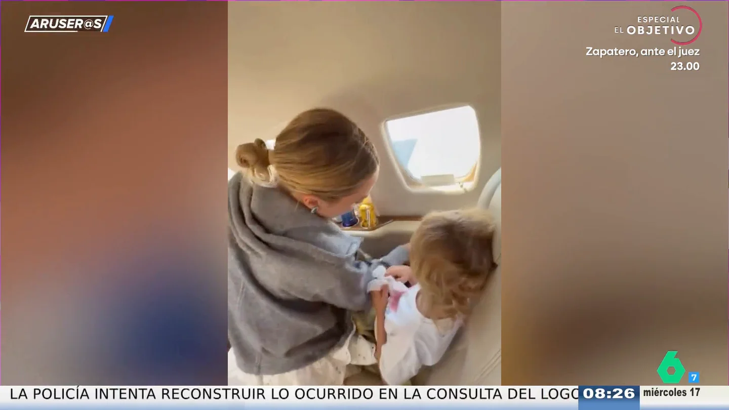 Alice Campello, "al borde del infarto" al ver que su hija ha pintado las paredes de su jet privado Alice Campello, "al borde del infarto" al ver que su hija ha pintado las paredes de su jet privado