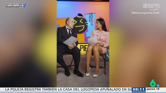 Alfonso Ar&uacute;s, al ver a Georgina Rodr&iacute;guez y Antonio Resines promocionar su nuevo programa: "Sufro por &eacute;l"