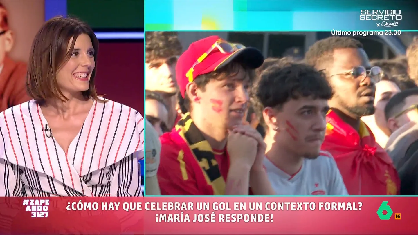 María José Gómez y Verdú explica cómo debemos celebrar un gol en un contexto formal Uno de los momentos en el que mucha gente pierde las formas sin querer es celebrando los goles de su equipo, algo que puede darnos problemas si estamos en un contexto más formal.