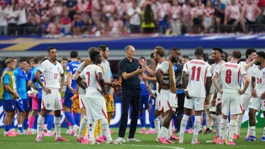 Thomas Tuchel, celebrando el 4-2 de Inglaterra-Croacia en el Mundial de 2026
