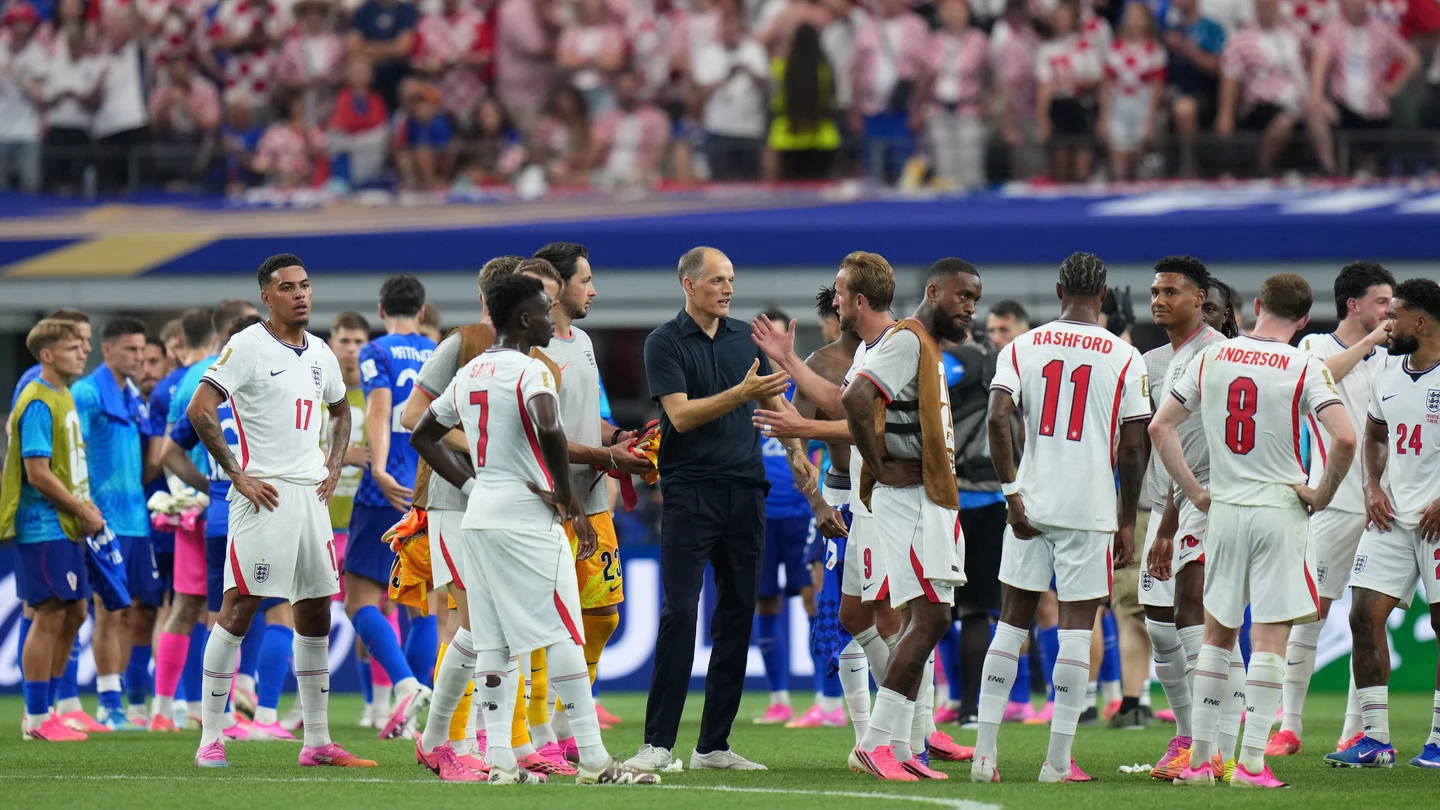 Thomas Tuchel, celebrando el 4-2 de Inglaterra-Croacia en el Mundial de 2026 Thomas Tuchel, celebrando el 4-2 de Inglaterra-Croacia en el Mundial de 2026