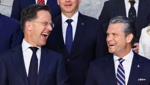 El secretario general de la OTAN, Mark Rutte, y el secretario de Guerra de Estados Unidos, Pete Hegseth