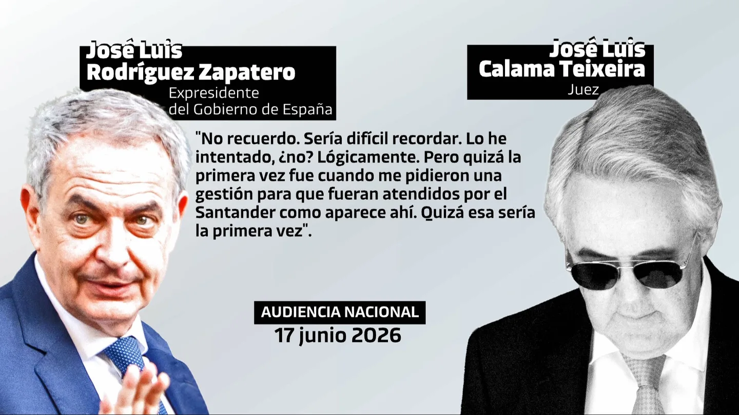 Zapatero reconoció al juez haber hecho "una llamada" para que el banco Santander atendiera a Plus Ultra Zapatero reconoció al juez haber hecho "una llamada" para que el banco Santander atendiera a Plus Ultra