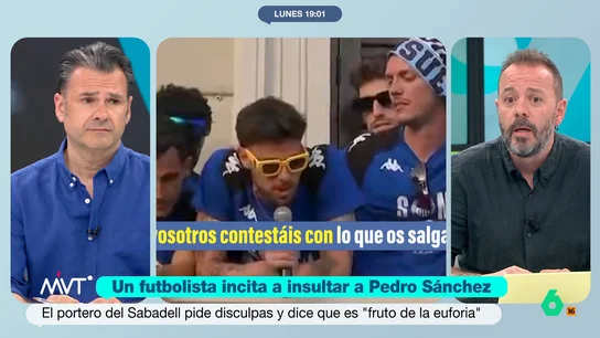 Antonio Maestre, sobre el portero del Sabadell: "Yo haría test de inteligencia a los futbolistas antes de ficharlos" El periodista expone que el jugador debería pedir disculpas a la persona a la cual se ha insultado "única y exclusivamente".