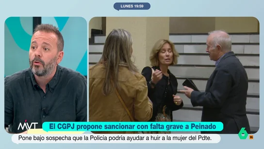 Antonio Maestre, tajante sobre el juez Peinado: "Tendría que ser juzgado él en vez de juzgar a los demás" "Lo que no se puede permitir son las barrabasadas constantes", comenta Antonio Maestre en Más Vale Tarde después del último auto del juez Peinado y sus insinuaciones sobre la Policía Nacional.