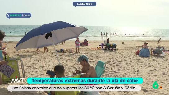 Ambas capitales, para su fortuna, no superan los 30 grados. M&aacute;s Vale Tarde conecta con C&aacute;diz para ver c&oacute;mo est&aacute;n disfrutando de su "refugio apetecible".