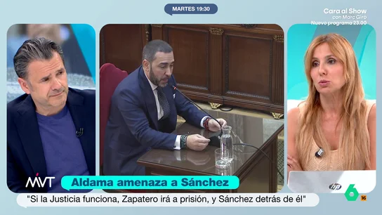 Carmen Morodo asegura que en el PSOE "hay realmente miedo en lo que Aldama pueda llegar a probar" Carmen Morodo reflexiona sobre la sentencia del caso mascarillas, que según ella "es una victoria" de la estrategia procesal de Aldama y asegura que, si no puede probar lo que dice, "no supondrá un problema para el presidente del Gobierno".