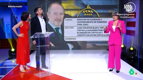 ¿Es la de Ábalos la 'pena justa'? Dani Mateo, Cristina Gallego y Thais Villas lo comparan en un concurso de El Intermedio ¿Es la condena de 24 años a Jose Luis Ábalos por el caso mascarillas justa? El Intermedio la compara con otras sentencias contra exministros acusados de corrupción en un concurso presentado por Thais Villas.