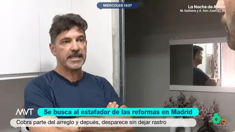 Hablan los afectados por el estafador de las reformas: "Sé que es difícil recuperar mi dinero, pero que no le pille a nadie más" Habría podido estafar hasta medio millón de euros a particulares y comunidades de vecinos. Rafael, que así se llama, dejaba las obras a medias lo que ha provocado que sea denunciado por numerosos clientes.