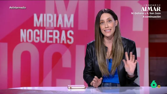 'Miriam Nogueras' asegura que "los españoles están obsesionados con la moción de censura": "Os gusta tanto como no trabajar" Cristina Gallego se convierte en Miriam Nogueras y, tras la bronca jornada en el Congreso, explica que en Junts no se plantean la moción de censura y, en su lugar, proponen todo tipo de propuestas para que Sánchez se vaya.