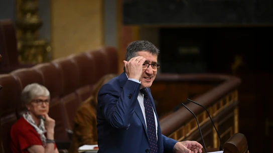 El portavoz del PSOE en el Congreso, Patxi López interviene tras la comparecencia del jefe del Ejecutivo El portavoz del PSOE en el Congreso, Patxi López interviene tras la comparecencia del jefe del Ejecutivo