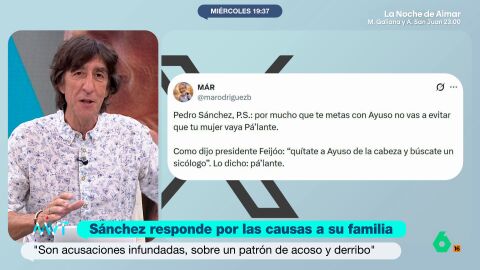 M&aacute;s Vale Tarde debate sobre las comparaciones entre los problemas judiciales de Bego&ntilde;a G&oacute;mez y Alberto Gonz&aacute;lez Amador y tanto Benjam&iacute;n Prado como Antonio Maestre coinciden en que en eso, "le sale a perder a Ayuso".