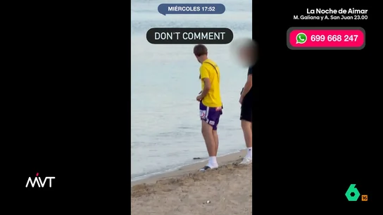 Bochornosas imágenes en Palma: captan a unos turistas orinando en mitad de la playa Estos turistas no dudan en aliviarse en la orilla a plena luz del día. Esta acción, como expone Beatriz de Vicente, supone una multa. Además, si los ve un niño se sumaría un delito de exhibicionismo.