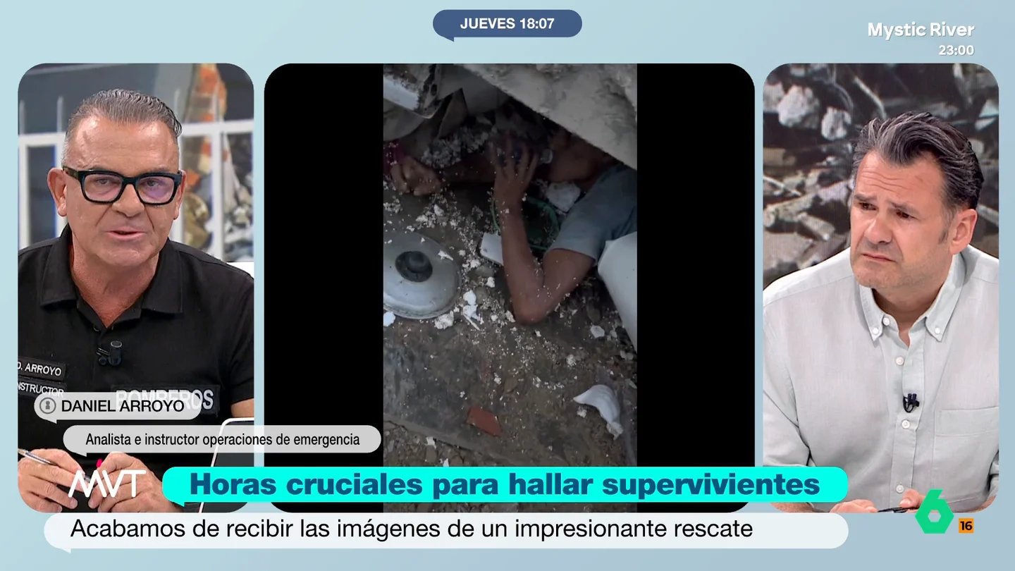 Un experto en operaciones de rescate explica el protocolo en desastres como el terremoto en Venezuela Daniel Arroyo, analista e instructor en operaciones de emergencia, detalla en Más Vale Tarde cómo se está actuando tras el devastador doble seísmo de Venezuela, que en estos momentos afronta horas cruciales.