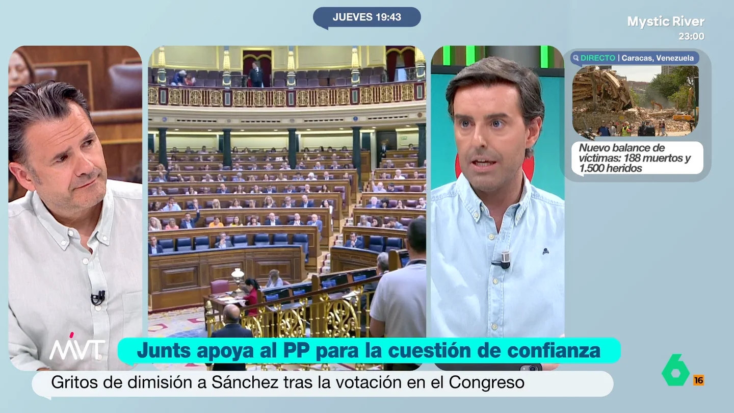 Pablo Montesinos asegura que en el PP "nadie descarta en privado" una moción de censura antes de las elecciones Pablo Montesinos no descarta que el Partido Popular pueda presentar en septiembre, escenario de "precampaña electoral", una moción de censura: "Que Feijóo diga: 'Ahora presento la moción, me erijo en alternativa de Gobierno y que todo el mundo quede retratado'".