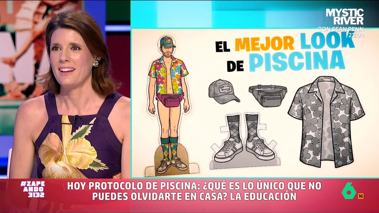 María José Gómez y Verdú, al ver el look de piscina de Iñaki Urrutia: "Hay que tener algo de decoro" La experta el protocolo y etiqueta señala que, al ir a la piscina, debemos pensar que estamos en un ambiente social y, por ese motivo, también debemos cuidar cómo vamos vestidos.