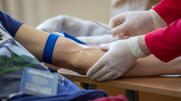 Paciente en una anal&iacute;tica de sangre