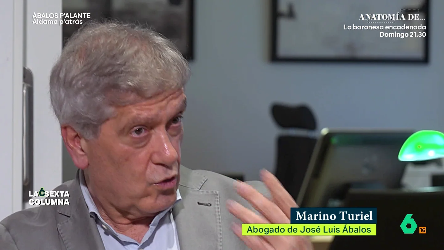 El abogado de Ábalos, sobre la sentencia de Aldama: "El PP pidió la rebaja solo cuando designó a Sánchez como número uno" laSexta Columna entrevista al abogado de Ábalos, Marino Turiel, que asegura que el PP no pidió la rebaja de condena de Aldama hasta que acusó a Sánchez: "Eso es lo que se buscaba, por supuesto, sin ninguna acreditación".