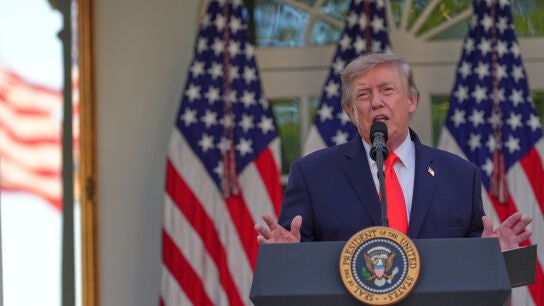 El presidente de EEUU, Donald Trump, en la Casa Blanca