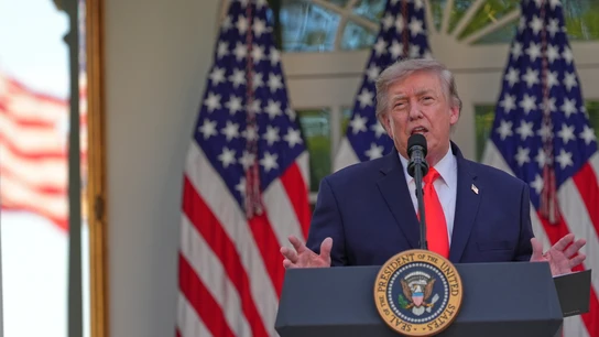 El presidente de EEUU, Donald Trump, en la Casa Blanca El presidente de EEUU, Donald Trump, en la Casa Blanca