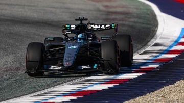 George Russell en la clasificaci&oacute;n del GP de Austria