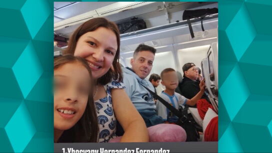 Adela Taberneiro, Yhosvany Hern&aacute;ndez y sus dos hijos, desaparecidos tras los terremotos de Venezuela