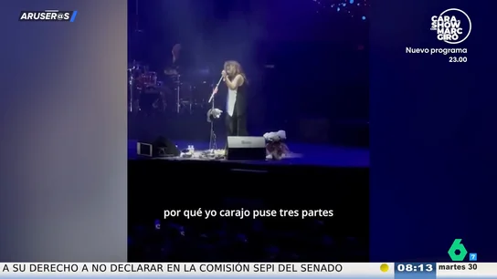 Rosana bromea con el público al cantar 'Si tú no estás aquí' en Madrid: "¡No se la saben!" Rosana bromea con el público al cantar 'Si tú no estás aquí' en Madrid: "¡No se la saben!"