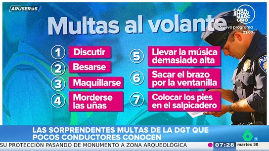 No, no puedes maquillarte al volante ni besarte o discutir con el copiloto: las multas de la DGT que dejan atónitos a los aruser@s No, no puedes maquillarte al volante ni besarte o discutir con el copiloto: las multas de la DGT que dejan atónitos a los aruser@s
