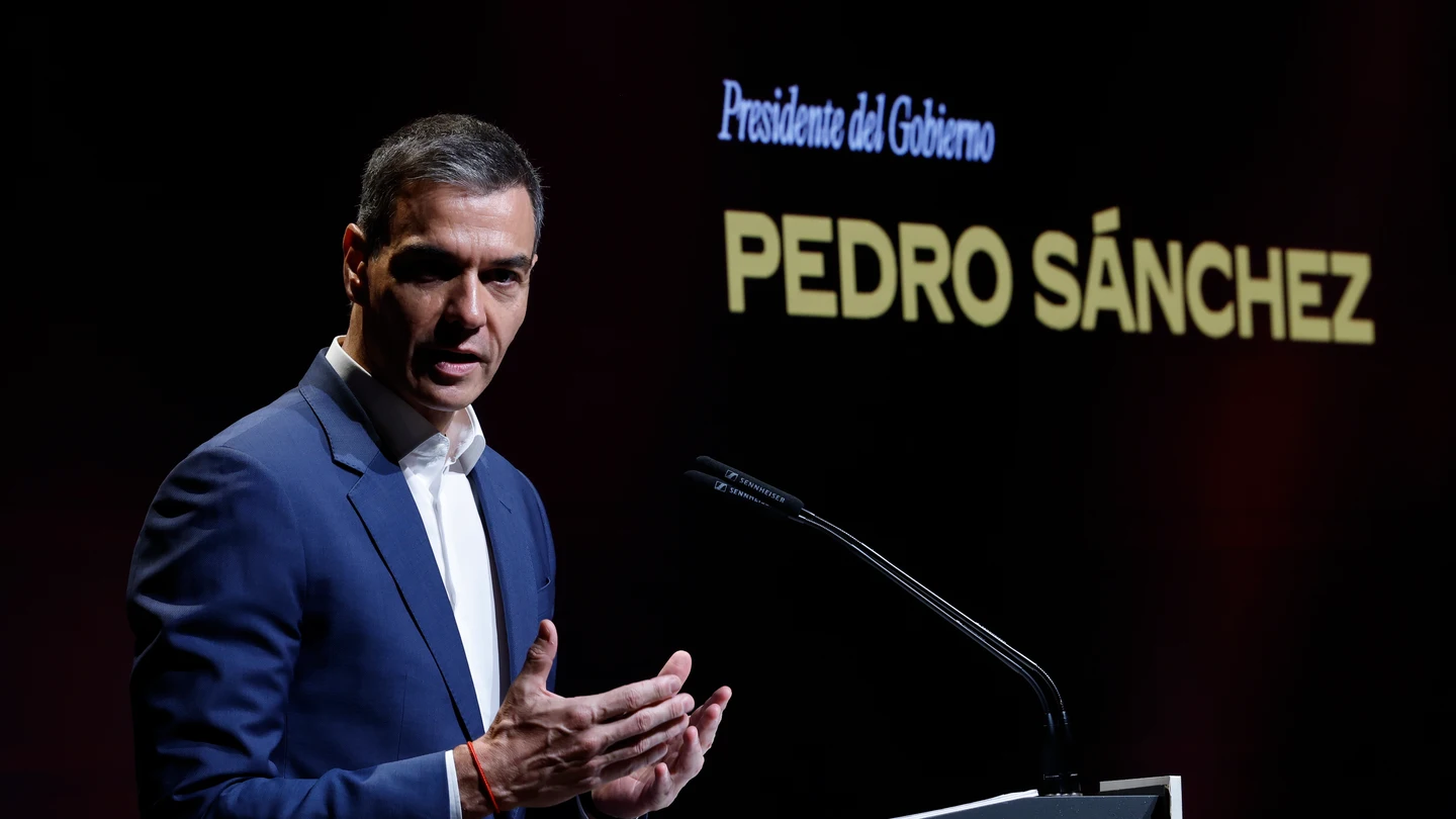 El presidente del Gobierno, Pedro Sánchez, durante el acto de presentación de su plan de integración El presidente del Gobierno, Pedro Sánchez, durante el acto de presentación de su plan de integración