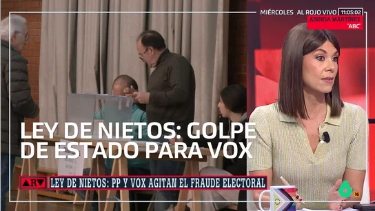 Ainhoa Martínez, sobre la 'ley de nietos': "El PP comete un error no forzado, se pone contra su propia hemeroteca y da alas a Vox" Ainhoa Martínez, sobre la 'ley de nietos': "El PP comete un error no forzado, se pone contra su propia hemeroteca y da alas a Vox"