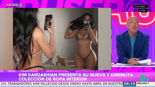 Alfonso Ar&uacute;s, al la colecci&oacute;n de ropa interior de Kim Kardashian: "Aqu&iacute; o hay mucho pecho o poca tela"