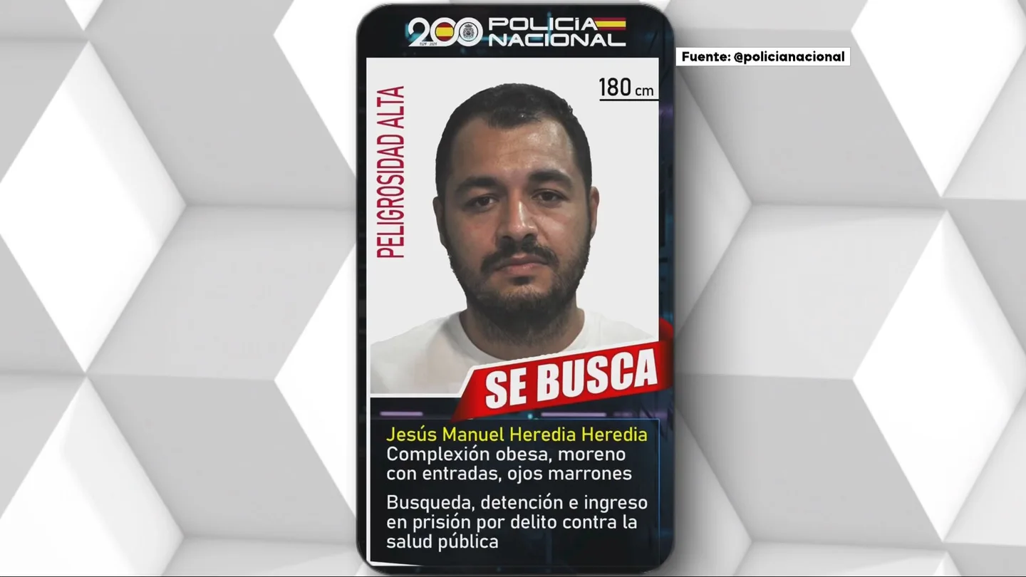 El fugitivo José Manuel Heredia Heredia, alias 'El Pantoja' El fugitivo José Manuel Heredia Heredia, alias 'El Pantoja'