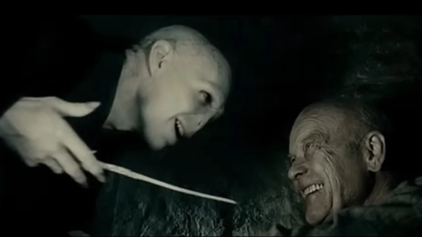 El actor Michael Byrne interpretando al mago oscuro Grindelwald en 'Harry Potter' El actor Michael Byrne interpretando al mago oscuro Grindelwald en 'Harry Potter'
