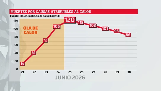 La ola de calor dispara a 1.031 las muertes ligadas a las altas temperaturas en España en junio La ola de calor dispara a 1.031 las muertes ligadas a las altas temperaturas en España en junio