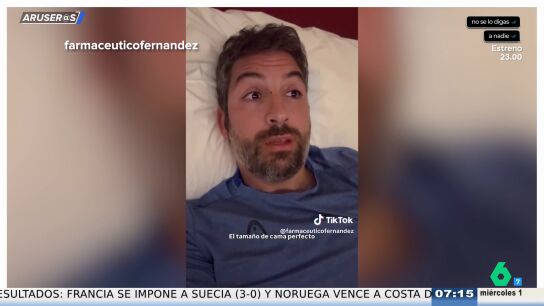 La divertida reflexi&oacute;n de Farmac&eacute;utico Fern&aacute;ndez sobre cu&aacute;l es el tama&ntilde;o perfecto de una cama