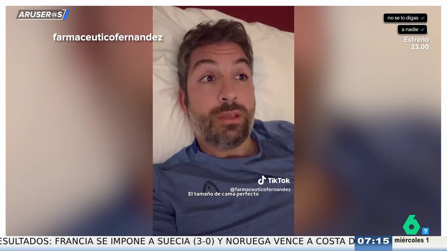 La divertida reflexión de Farmacéutico Fernández sobre cuál es el tamaño perfecto de una cama La divertida reflexión de Farmacéutico Fernández sobre cuál es el tamaño perfecto de una cama
