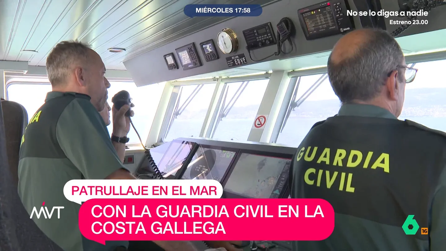 Más Vale Tarde patrulla el litoral gallego con el Servicio Marítimo de la Guardia Civil Esta unidad recorre el litoral para, entre otras cosas, buscar a gente que se salta las normas a bordo de su moto de agua o de su barco.