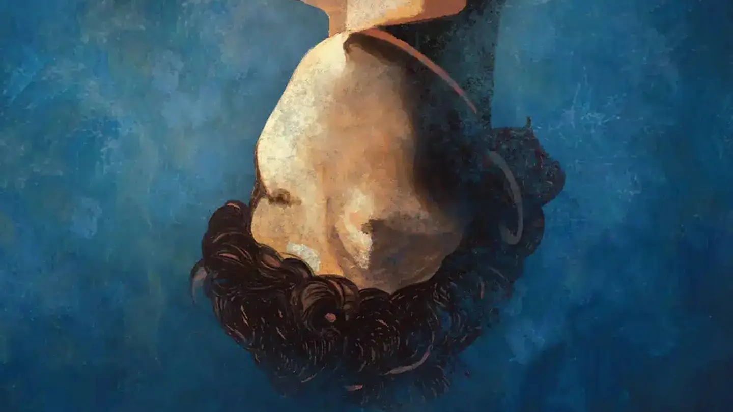 Detalle de la cubierta de 'La vergüenza es azul', de Isolda Patrón-Costas Detalle de la cubierta de 'La vergüenza es azul', de Isolda Patrón-Costas