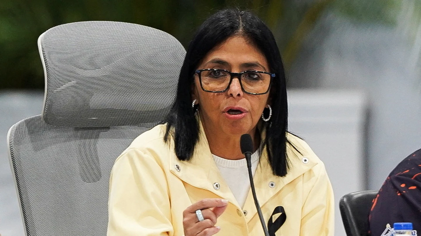 La presidenta interina de Venezuela, Delcy Rodríguez, se dirige a los medios de comunicación tras los terremotos La presidenta interina de Venezuela, Delcy Rodríguez, se dirige a los medios de comunicación tras los terremotos
