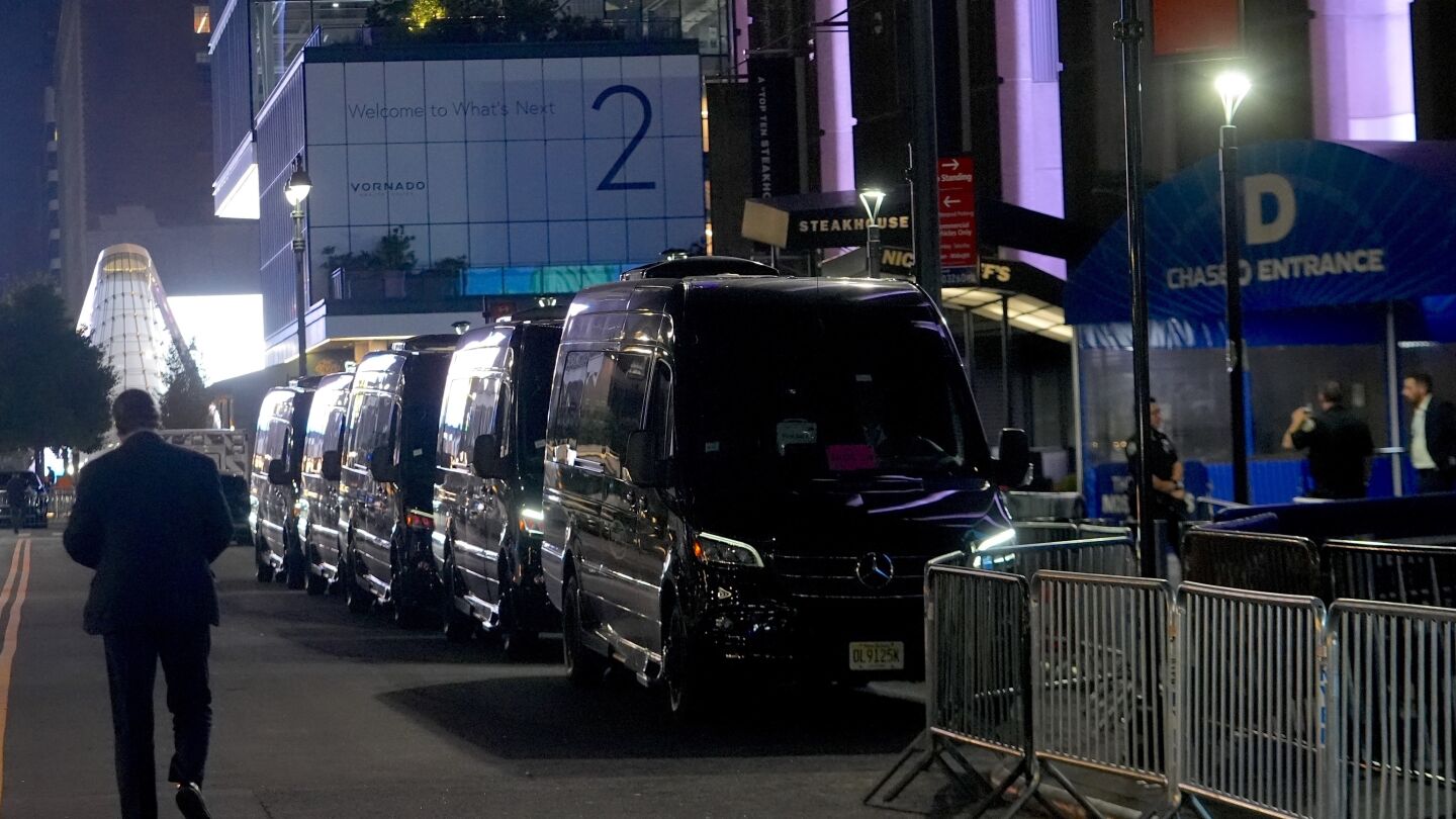 Inmediaciones del Madison Square Garden, antes de la boda de Taylor Swift y Travis Kelce