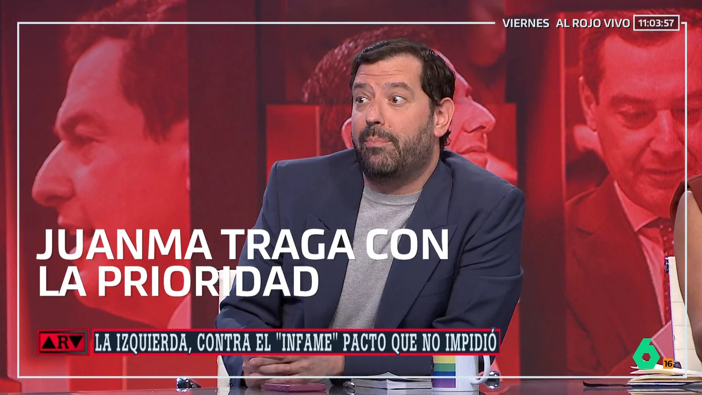 Valdivia analiza el acuerdo "preocupante y xenófobo" de PP-Vox en Andalucía: "El supuesto moderado (Moreno Bonilla) se ha convertido en el más ultra de todos" Valdivia analiza el acuerdo "preocupante y xenófobo" de PP-Vox en Andalucía: "El supuesto moderado (Moreno Bonilla) se ha convertido en el más ultra de todos"