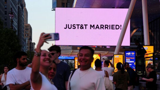 Celebraci&oacute;n de la boda de Taylor Swift y Travis Kelce en la ciudad de Nueva York.