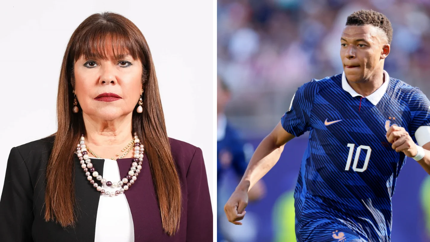 A la izq., la senadora paraguaya Celeste Amarilla; a la dcha. Kylian Mbappé A la izq., la senadora paraguaya Celeste Amarilla; a la dcha. Kylian Mbappé