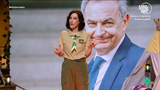 La colaboradora resum&iacute;a, en este tramo que recuerda 'The very best of El Intermedio', el curso pol&iacute;tico a trav&eacute;s de varias canciones creando, de esta manera, una particular banda sonora. 